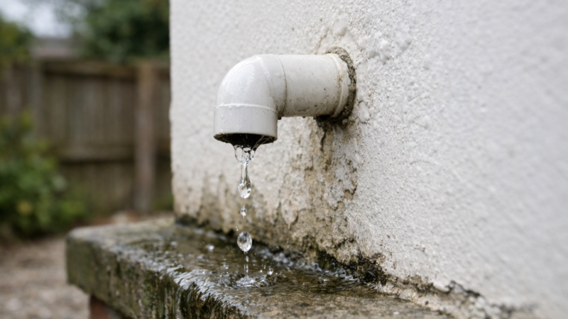 Overflow Pipe Dripping Outside: What It Means and When to Act